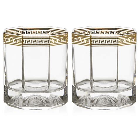 versace whiskey glasses uk|Versace medusa drinking glasses.